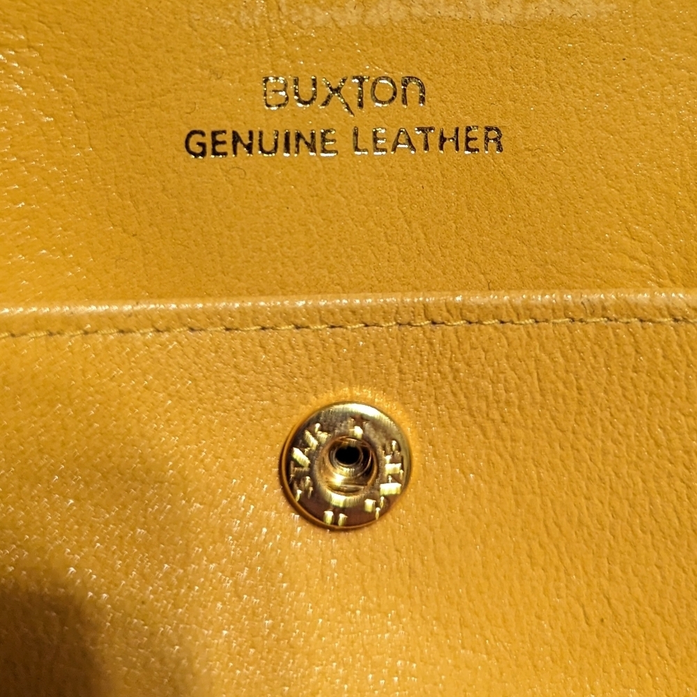 Genuine leather Vintage Buxton  change coin purse wallet BUXTON - Picture 3 of 5